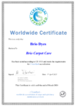CleanSeal Certificate